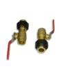 Flo-Link XL Double O-Ring X 1-1/4" Brass FPT Full Port Isolation Valve Adapters Set Of 2