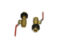 Flo-Link XL Double O-Ring X 1-1/4" Brass FPT Full Port Isolation Valve Adapters Set Of 2