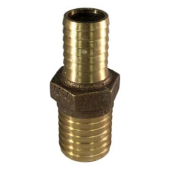 Brass Barb Insert Coupling - 1" X 1-1/4" With Hex -Tool Gear Shop BBC56 3 19638.1677857226