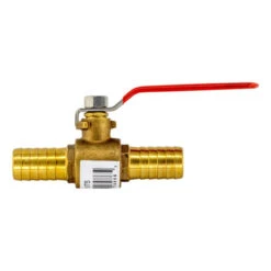 Brass Ball Valve - 1" Barb Inserts