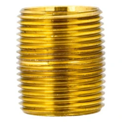 Brass Threaded Nipple 1" X Close