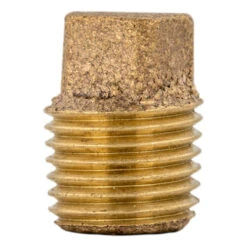 Bronze Threaded Square Head Solid Plug 1/4" MPT -Tool Gear Shop BTP2 3 62183.1677857668