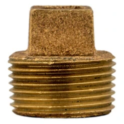 Bronze Threaded Square Head Cored Plug 1" MPT