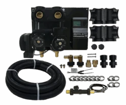 FL Panel Mount Pressurized 2 Pump Variable Speed Flow Center - Grundfos UPMXL & UPS 26-99 Pumps - Temp & Flow Controller