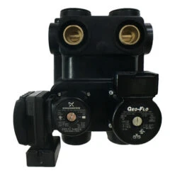 Variable Speed 2 Pump Flow Center - Grundfos UPMXL 25-124 & UPS26-99 Pumps-Inverted DXM2 Profile