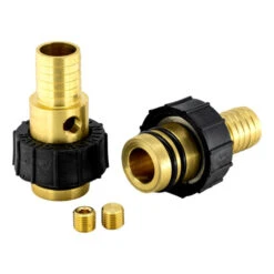 Flo-Link Double O-Ring X 1" Brass Barb Tapped For P/T Port -- Set Of 2