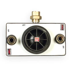 Flow Center - B & D Manufacturing - 3 Pump, 2 Circuit QT S.S. - 2-1E-A-SS-230QFC-G -Tool Gear Shop QT EA top clipped rev 2 36264.1541699659