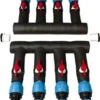 PVC Compression Manifold - Straight Header - 1-1/4" PVC Inlet X (4) 3/4" PE Outlets -Tool Gear Shop alm64s4 93327.1513888080