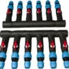 PVC Compression Manifold - Straight Header - 1-1/4" PVC Inlet X (6) 3/4" PE Outlets -Tool Gear Shop alm64s6 12968.1513888081