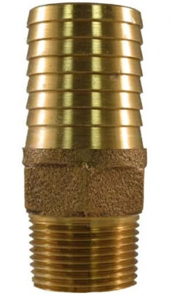 Brass Straight Adapter 1" Male Pipe Thread X 1-1/4" Barb