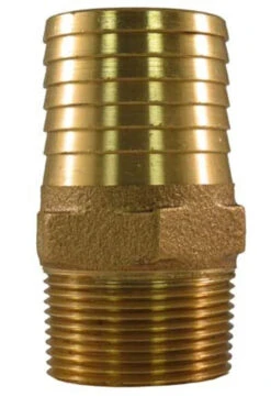 Brass Straight Adapter - 1¼" Male Pipe Thread X 1¼" Barb