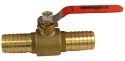 Brass Ball Valve - 3/4" Barb Inserts