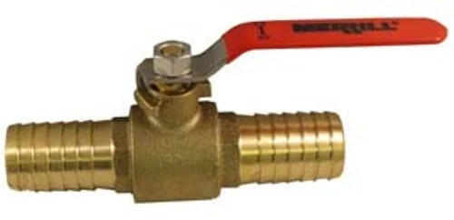Brass Ball Valve - 3/4" Barb Inserts 3 Brass Ball Valve - 3/4" Barb Inserts