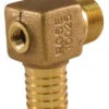 Brass Elbow - 1" Male Pipe Thread X 1" Barb With 1/4" Tap 2 Brass Elbow - 1" Male Pipe Thread X 1" Barb With 1/4" Tap -Tool Gear Shop be5pt 86126.1513888865