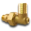 Brass Elbow - 3/4" Male Pipe Thread X 1" Barb Union EL W/ PT -Tool Gear Shop beu4pt 2 clipped rev 2 64224.1513888141