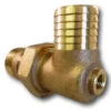 Brass Elbow - 1-1/4" Male Pipe Thread X 1-1/4" Barb Union EL W/ PT -Tool Gear Shop beu6pt 2 clipped rev 1 77387.1513888142