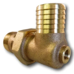 Brass Elbow - 1-1/4" Male Pipe Thread X 1-1/4" Barb Union EL W/ PT