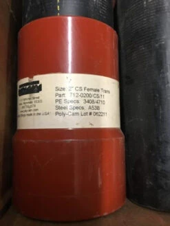 Butt Fusion HDPE X Female Thread Epoxy Coated Steel - 2" IPS